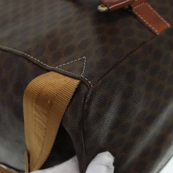 CELINE Macadam Canvas Backpack Brown Gold Auth ep5746 - Picture 16 of 16